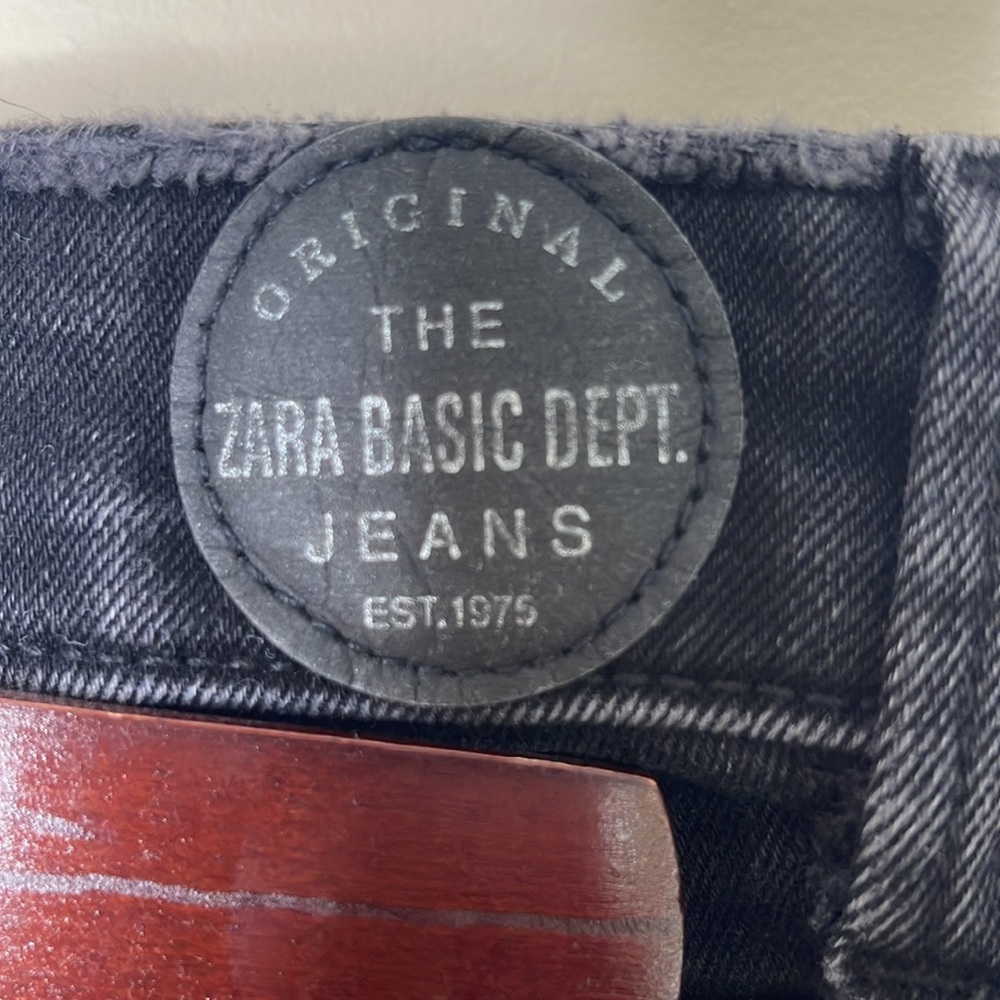 Zara Basic Destroyed Distressed Denim - image 3